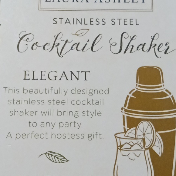 Laura Ashley Stainless Steel Cocktail 🍸 Shaker. - Picture 10 of 11